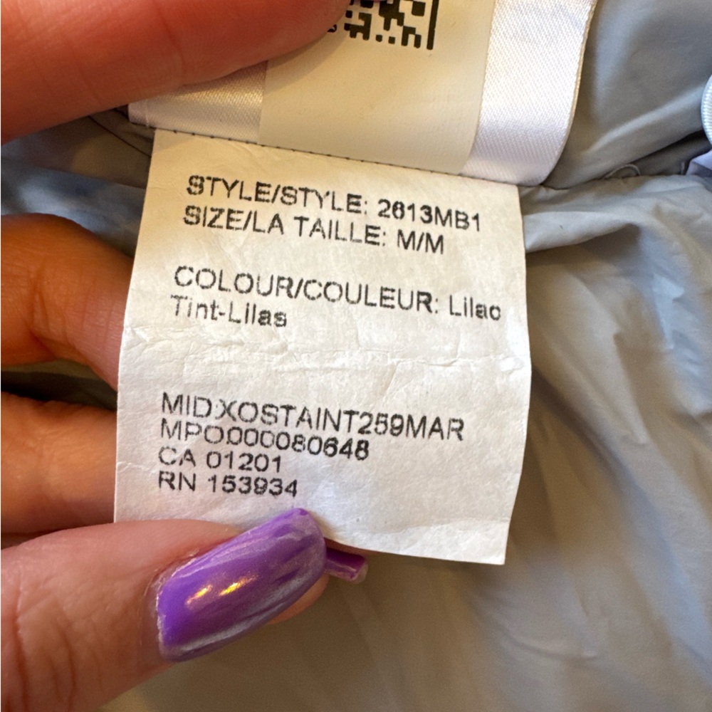 Canada Goose Junction Padded Pastel Lilac Puffer Parka Jacket - Picture 10 of 12